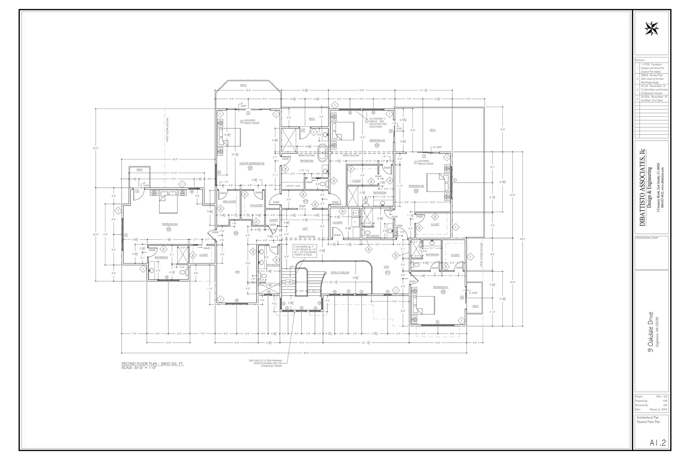 The Priscilla second floor plan