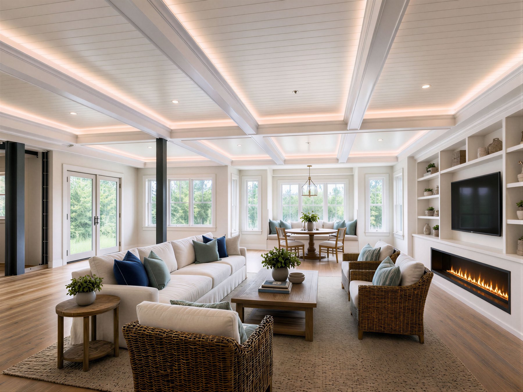 The Mayhew — rendering of the living room